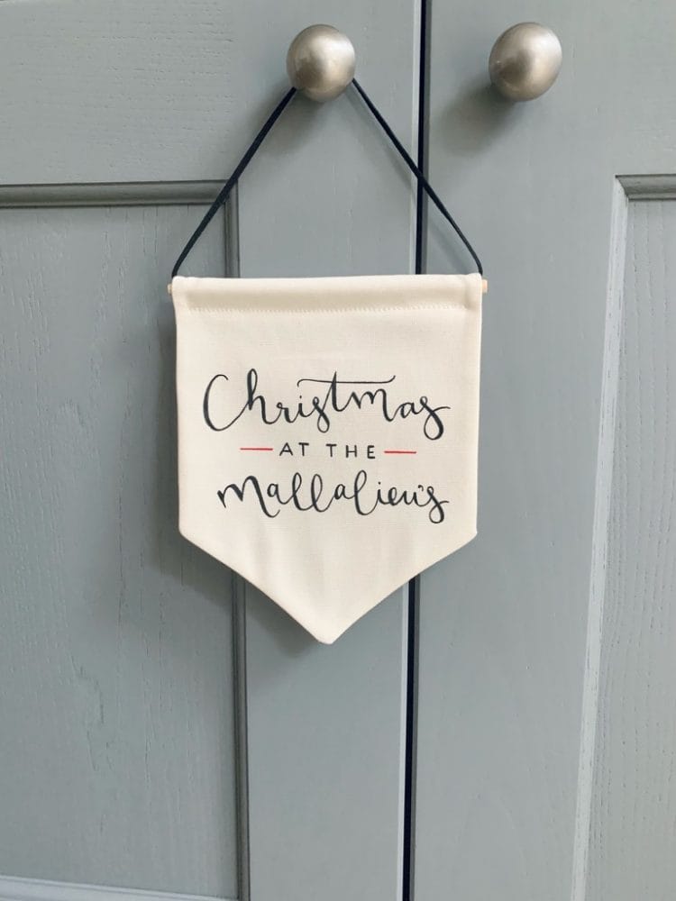 Personalised Christmas Banner Flag