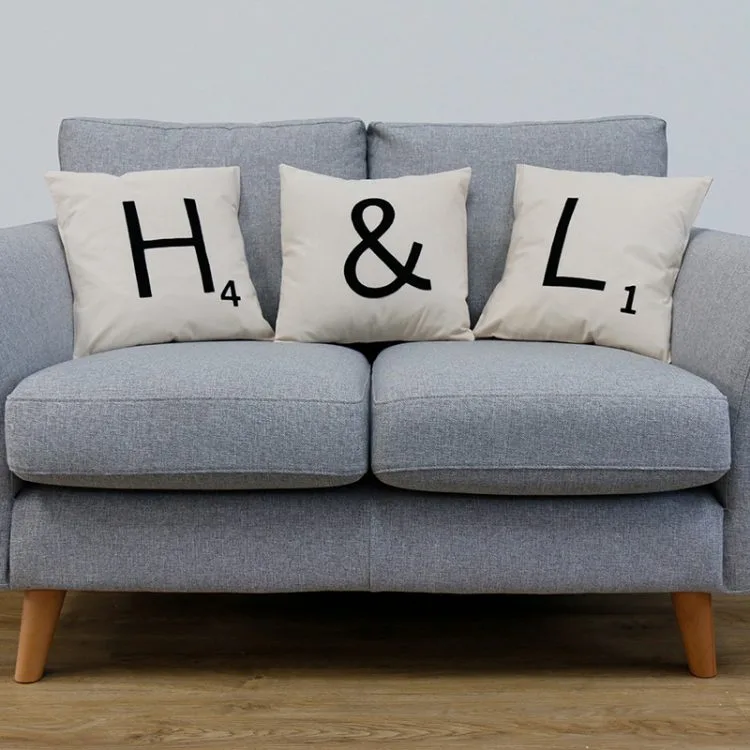 Alphabet Scrabble Letter Cushions