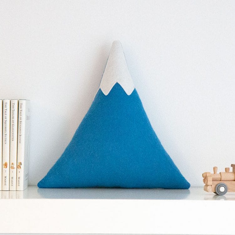 Mountain Cushion - Blue